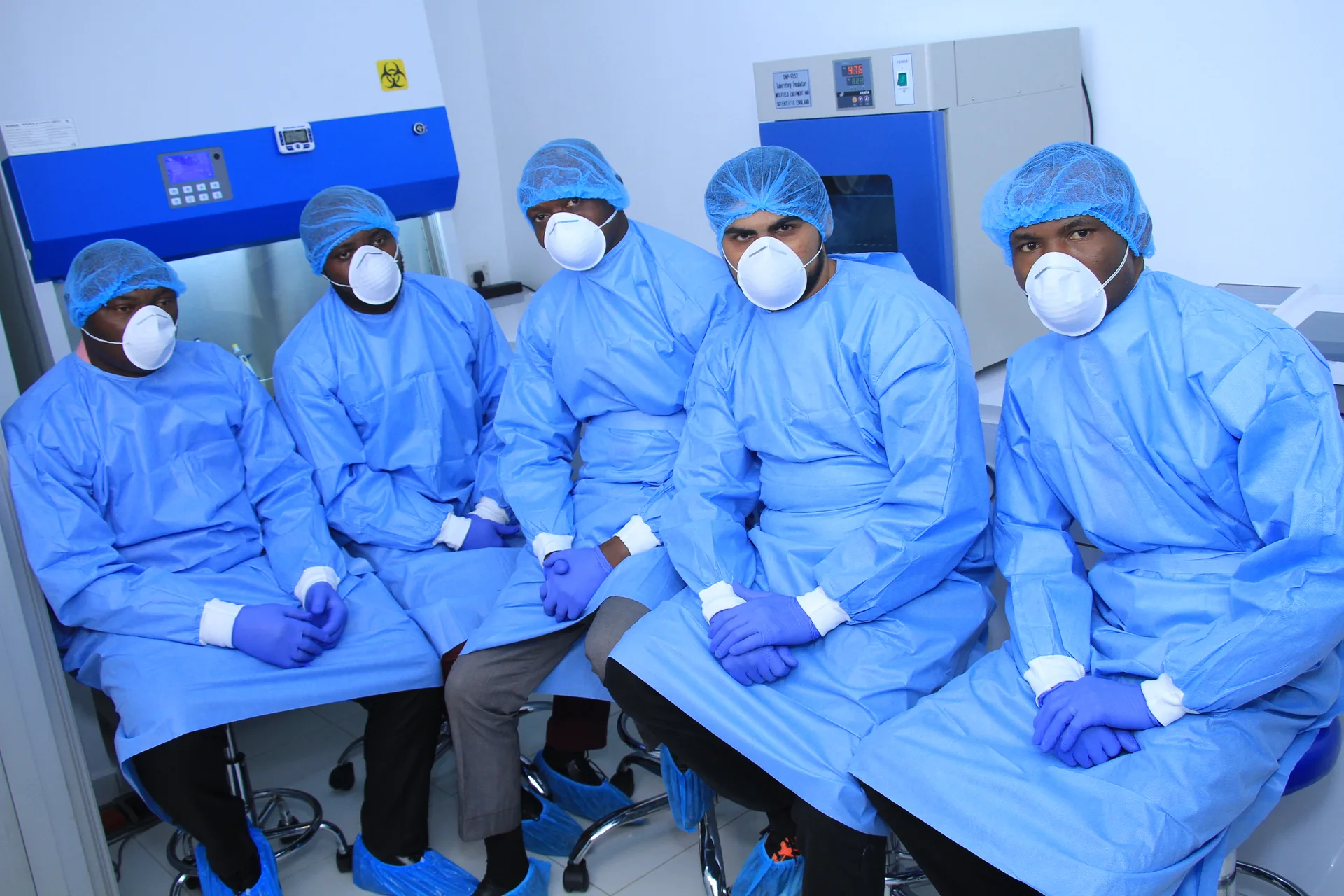 An Everight medical laboratory scientist at work in the clinical laboratory