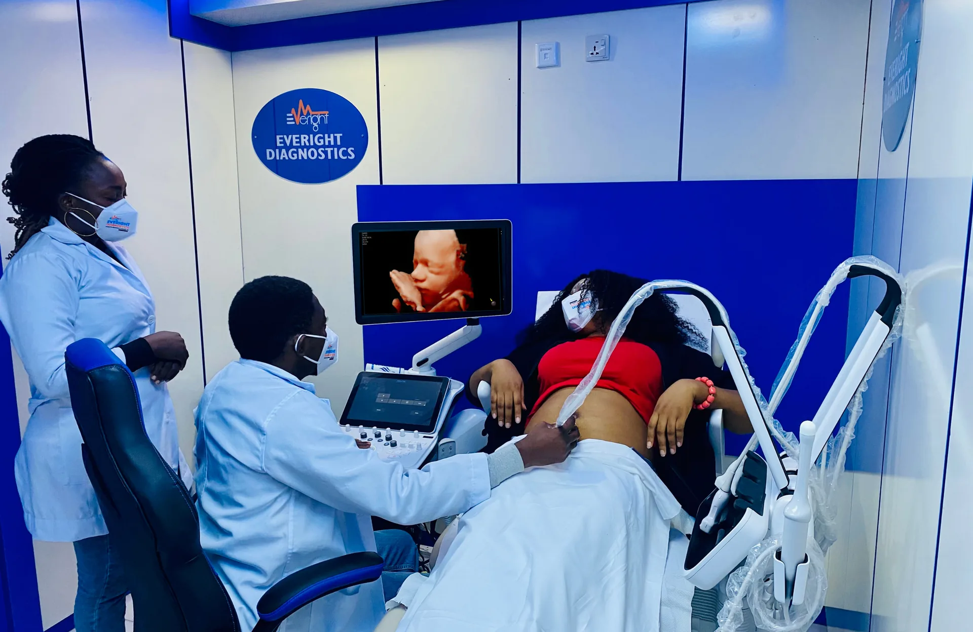 A 5D ultrasound image produced on Everight's advanced ultrasonography system