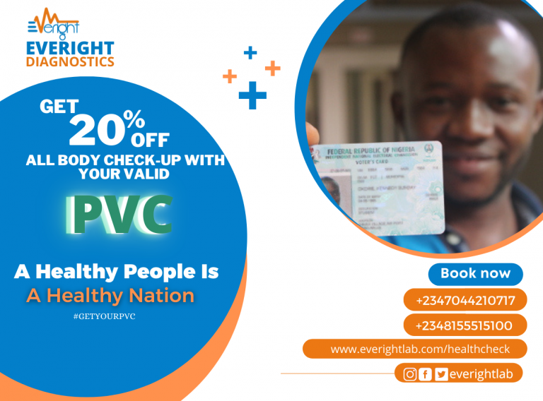 Get 20% off with your PVC at Everight Diagnostics