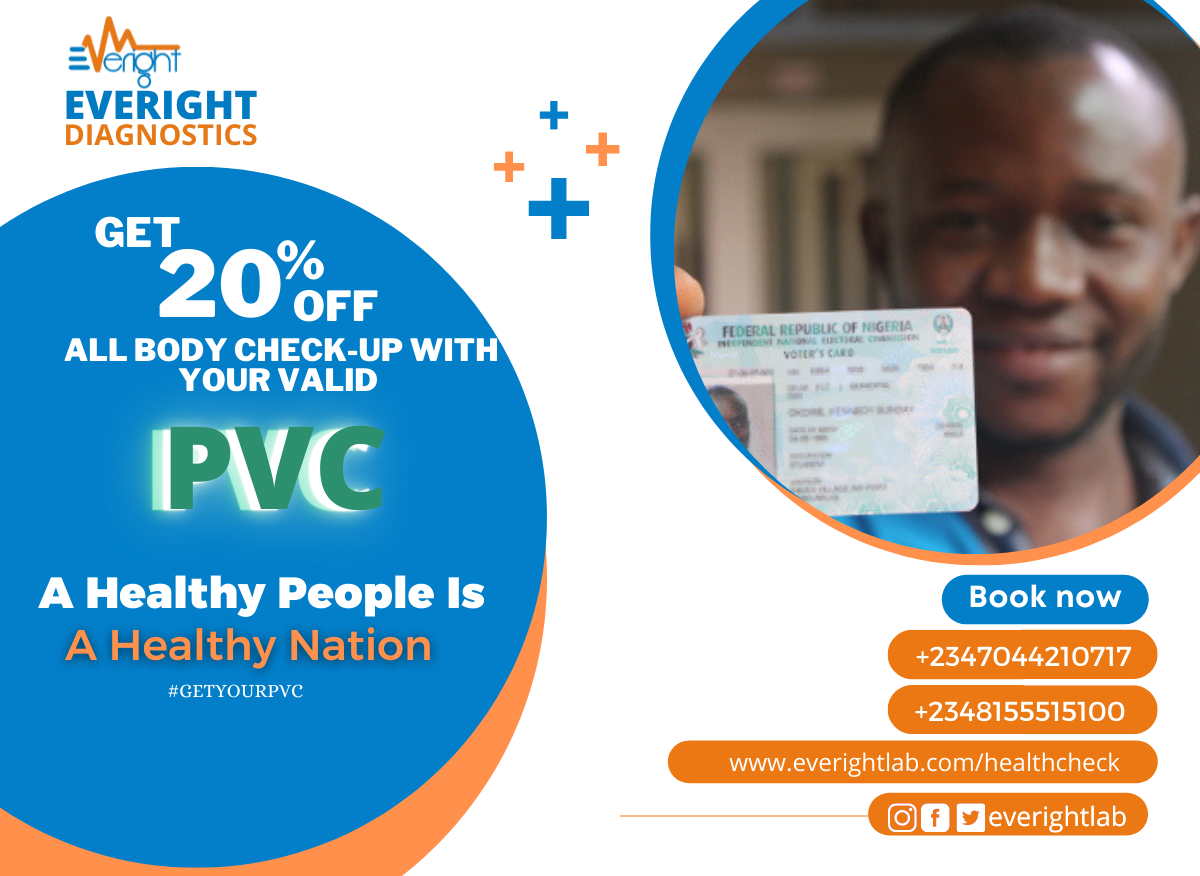 Get 20% off with your PVC at Everight Diagnostics